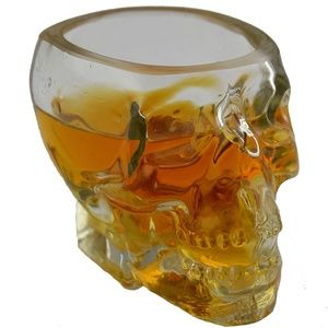 skull shaped shot glass
